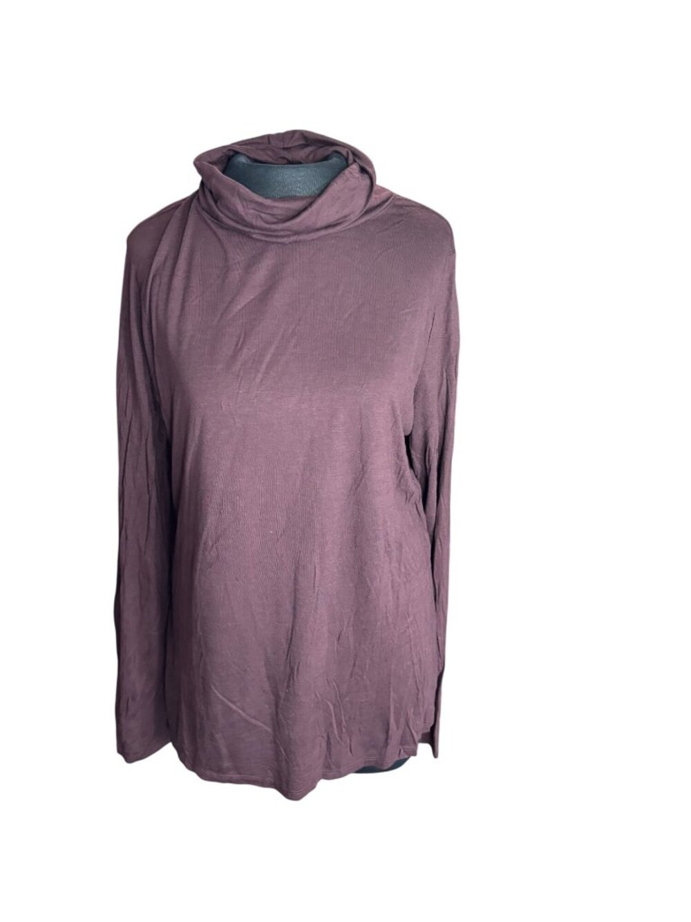 Gap Womens Long Sleeve Cowl Neck Purple Tunic Size XL